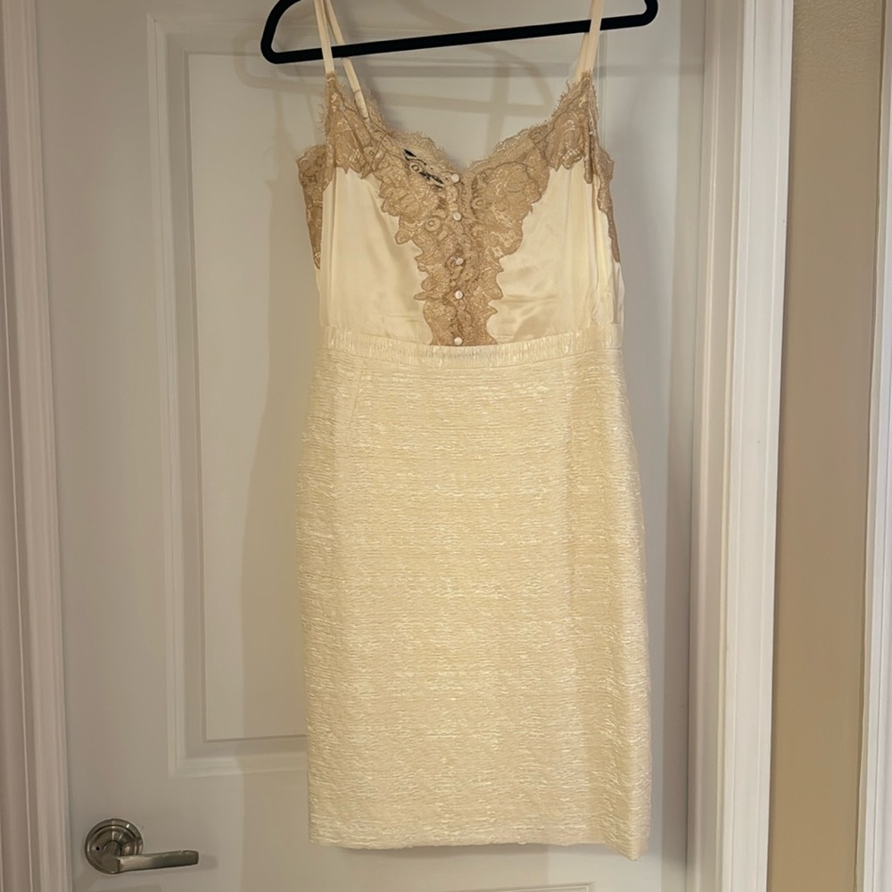 Beautiful cream vintage Dolce and Gabbana midi dress